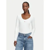 Calvin Klein Jeans Bluza LV047D218G Bela Slim Fit