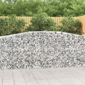 Greatstore Obokane gabion košare 9 kosi 400x50x100/120cm pocinkano železo
