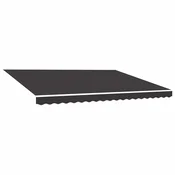 Vidaxl Nadomestno blago za tendo antracitno 400x350 cm poliester