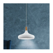 Eglo 901179-Luster na sajli SABINAR 1xE27/40W/230V precnik 40 cm bela-