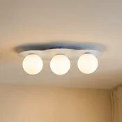 TK Lighting Stropna svetilka Cloud, modra, 3-žarnica, steklo, dolžina 51 cm, G9 - otroška soba - Mladostno bivanje - modra, bela