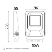LED REFLEKTOR FL50W-08 4000K IP65