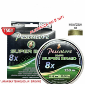 Kanap Pescatore 8x Super Braid 150m 030 23kg