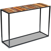 vidaXL Konzolna Mizica iz Masivnega Predelanega Lesa 110x35x76 cm
