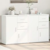 vidaXL Komoda 2 kosa bela 60x31x70 cm inženirski les