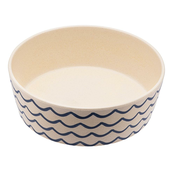 BecoBowl Bambusova zdjela za psa - valovi L 18,5 cm / 1,65 l