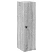 Vidaxl Kopalniška omarica z držalom za zvitke siva 20,5x22x72 cm