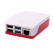 Kucište za RaspberryPi 4 B belo-crveno