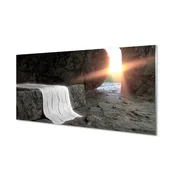 tulup.si Slika na akrilnem steklu Jama 140x70 cm 4 obešalnika