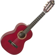 Valencia VC203 Transparent Wine Red 3/4 klasična kitara za otroke (Kot novo)
