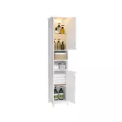 Songmics Kopalniška omarica 30x30x170 cm Bela