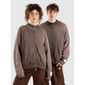 Another Cotton Lab Another Zip Cardigan chocolate