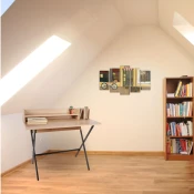 Hanah Home Radni sto Lozan, 100x50x89 cm, Boje hrasta
