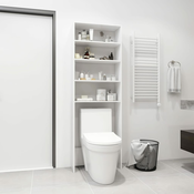 vidaXL Omara za pralni stroj bela 64x24x190 cm