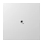 TRENECA Pladenj za prhanje iz litega marmorja 100x100 cm, ki ga je mogoče rezati po vaših željah, bela mat - Bela mat barva - 100x100x3 cm - Polysan - TRENECA - 24 - Liti marmor - 1000 - Kvadratni - 1000 - 30 - 90 - 14
