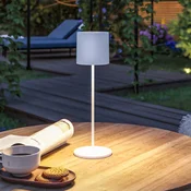 Paulmann LED-akumulatorska namizna svetilka Tuni, bela, plastika, IP44 - Dnevna soba/jedilnica - Sodobni - belo mat