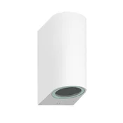 LYNCO Fasadna lampa krug 2xGU10 bela