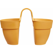 elho vibia campana flower twin 21 cm - medeno rumena