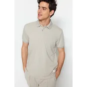 Trendyol Muška majica Tmnss23Po00016, Siva