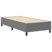 Vidaxl Platforma postelja Svetlo siva 90 x 200 cm Žametna tkanina