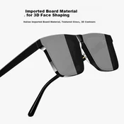 Caponi Unisex naočare za sunce, Crne