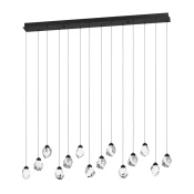 Eglo 390358 - LED Zatemnitveni lestenec na vrvici SINDICAT 14xLED/3W/230V črna/prozorna