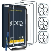 QHOHQ zaščitno steklo 9H za iPhone 14 Pro Max + zaščita kamere (3+3)