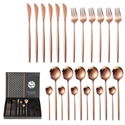 24-delni set jedilnega pribora Quality - Pink Gold KP26399
