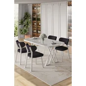 Hanah Home Trpezarijski set, 5 komada, Teget