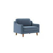 ATELIER DEL SOFA 1-Seat Sofa - fotelja Robin Loveseat Ocean Blue Walnut