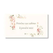 Personal Kartica kot povabilo za mizo - Spring time Izberite količino: 31 kos - 60 kos
