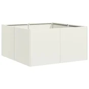 Vidaxl Sadilnik Bela 80x80x40 cm Hladno valjano jeklo