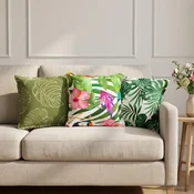 vidaXL Blazina List z blazino HOUTEN 2 kos Listnati dizajn Poliester