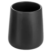 Samostojni kozarec NERO, črn - Črna - 85x100 mm - Aqualine - NERO - 24 - Keramika - Držalo za kozarec - Krožni - 85 - 100 - 85 - 14