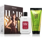 Kemon Darilni set HI DENSITY CONTROL CREAM + CURLY SHAMPOO za kodraste lase