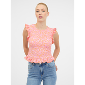 Pink womens T-shirt with short sleeves ORSAY - Womens
