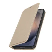 AVIZAR Preklopna torbica za Galaxy S26 Plus magnetna s stojalom Classic Edition, Zlata, (5000274386)