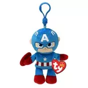 TY Plišana igracka Privjesak Marvel Captain America 34004, 8,5 cm