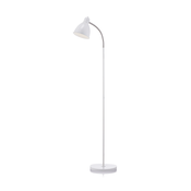 MARKSLOJD 104841 | Nitta Markslojd podna svjetiljka 145cm s prekidacem fleksibilna 1x E27 bijelo