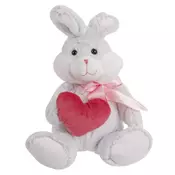 Plišasti zajček s srčki, 25 cm