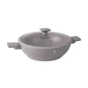 Berlingerhaus WOK ponev s titanovim premazom in pokrovom, 30 cm, kolekcija Taupe