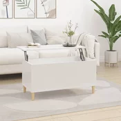 Stolic za kavu sjajni bijeli 90x44,5x45 cm konstruirano drvo