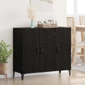 Kreveta Crni hrast 34 x 90 x 80 cm Konstruirano drvo