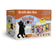 Lucky Lou Extra Food Pouch - Broth-Mix-Box, 12 x 70 g - 840 g