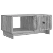 vidaXL Klubska miza Siva Sonoma 90 x 50 x 40 cm Inženirski les