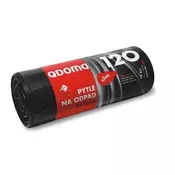 eoshop Močne črne vreče za smeti 120 l, 70x110 cm, 32 µm (10 kos)