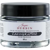 Jacques Herbin Calligraphy Kaligrafsko črnilo Deep Black 40 ml 1 kos