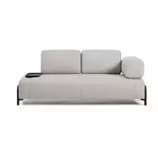 Sivo-bež sedežna garnitura 200 cm Compo – Kave Home