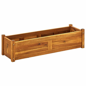 Vidaxl Visoka greda iz akacijevega lesa 100x30x25 cm
