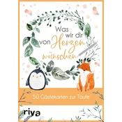 Was wir dir von Herzen wünschen - 50 Gästekarten zur Taufe